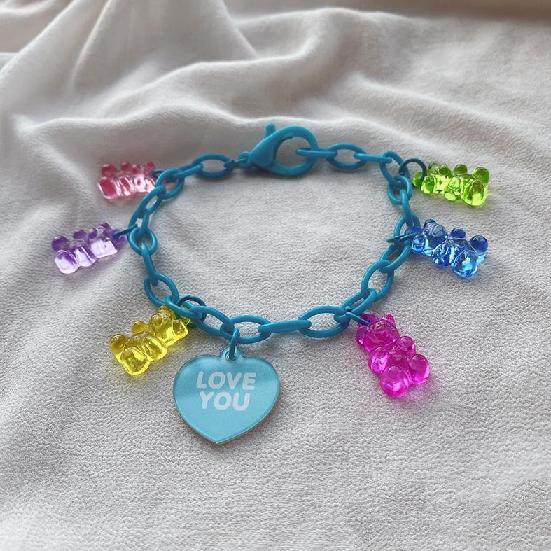 Schoolgirl's Soft Cute Gummy Bear Bracelet