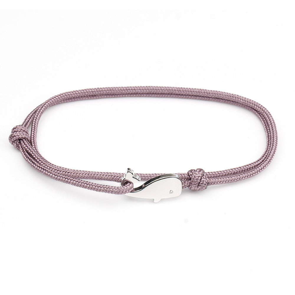 Boat Anchor Women's Cute Dancing Whale Bracelet