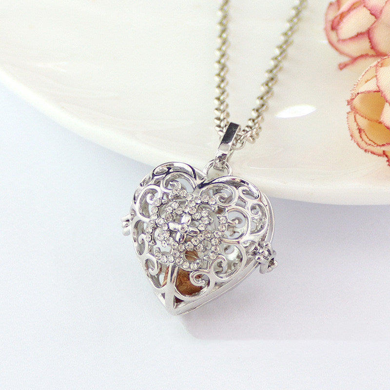 Transparent Glass Ball Empty Bottle Necklace