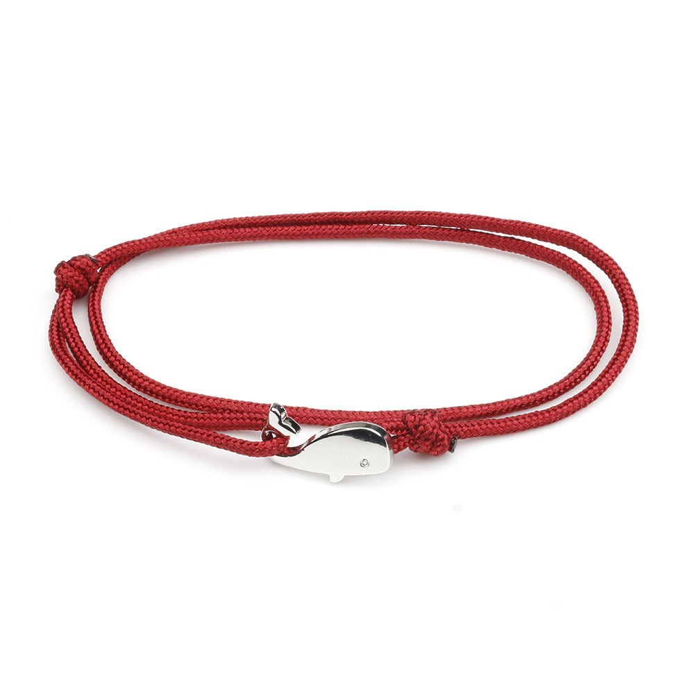 Boat Anchor Women's Cute Dancing Whale Bracelet