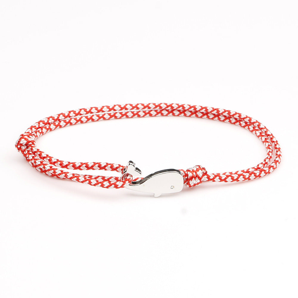 Boat Anchor Women's Cute Dancing Whale Bracelet