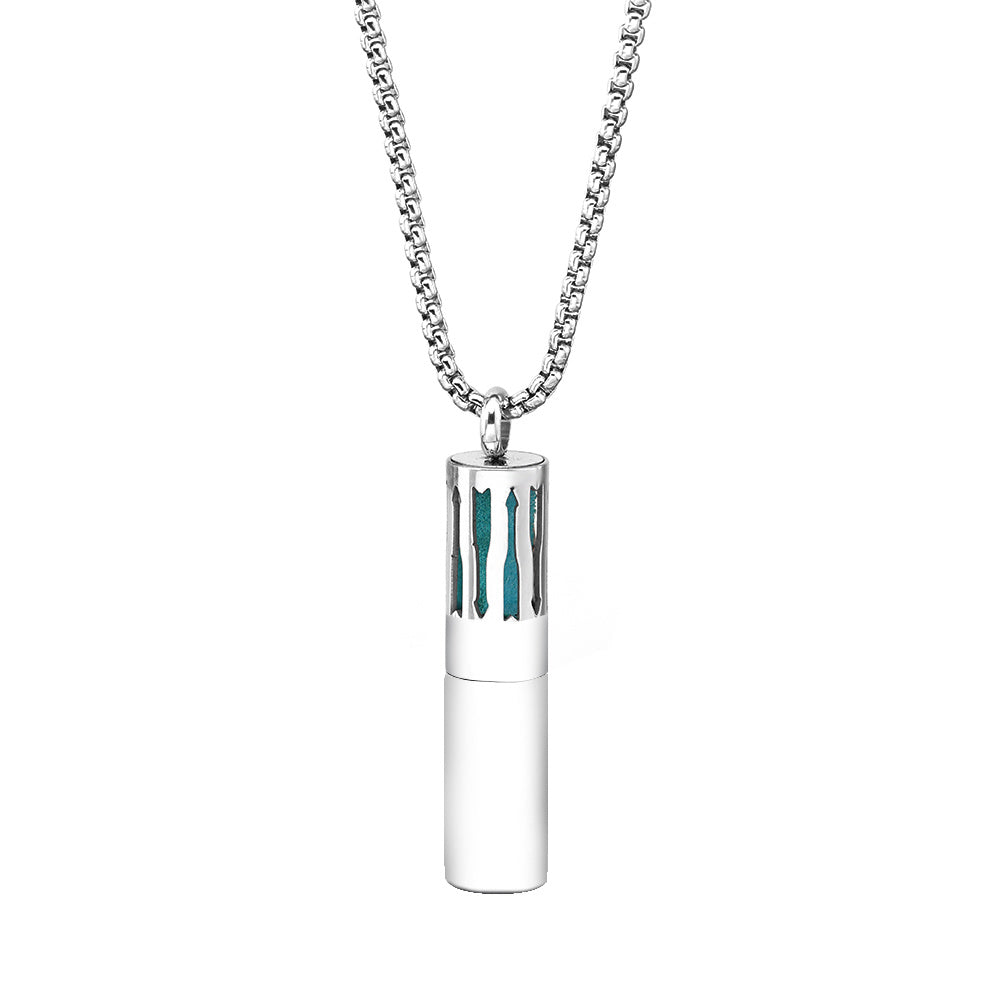 Aromatherapy Pendant Stainless Steel Perfume Necklace