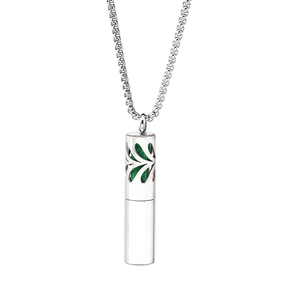 Aromatherapy Pendant Stainless Steel Perfume Necklace