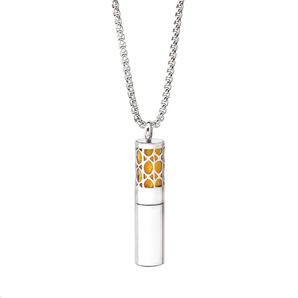 Aromatherapy Pendant Stainless Steel Perfume Necklace