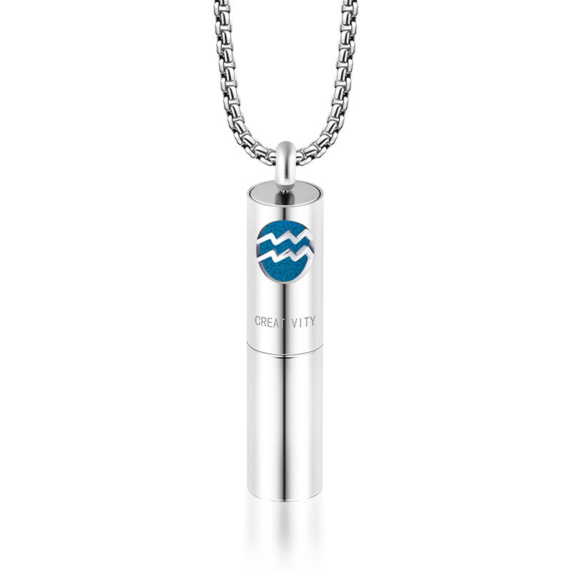 Aromatherapy Pendant Stainless Steel Perfume Necklace