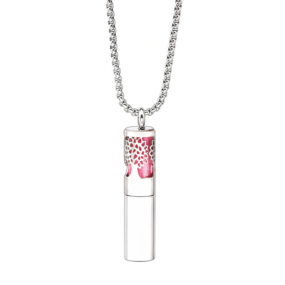 Aromatherapy Pendant Stainless Steel Perfume Necklace