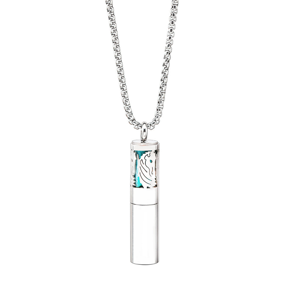 Aromatherapy Pendant Stainless Steel Perfume Necklace