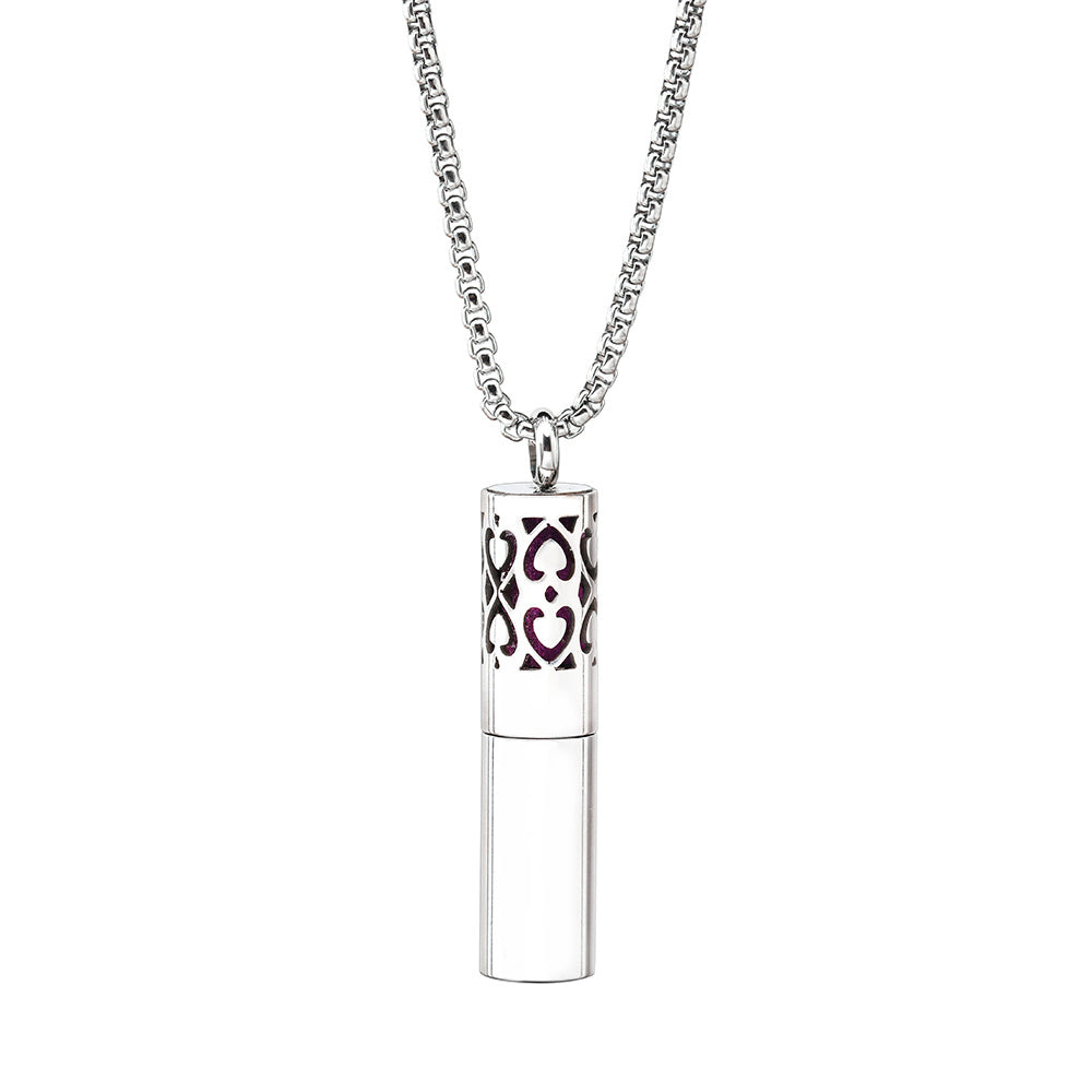 Aromatherapy Pendant Stainless Steel Perfume Necklace