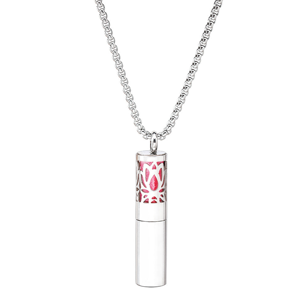 Aromatherapy Pendant Stainless Steel Perfume Necklace