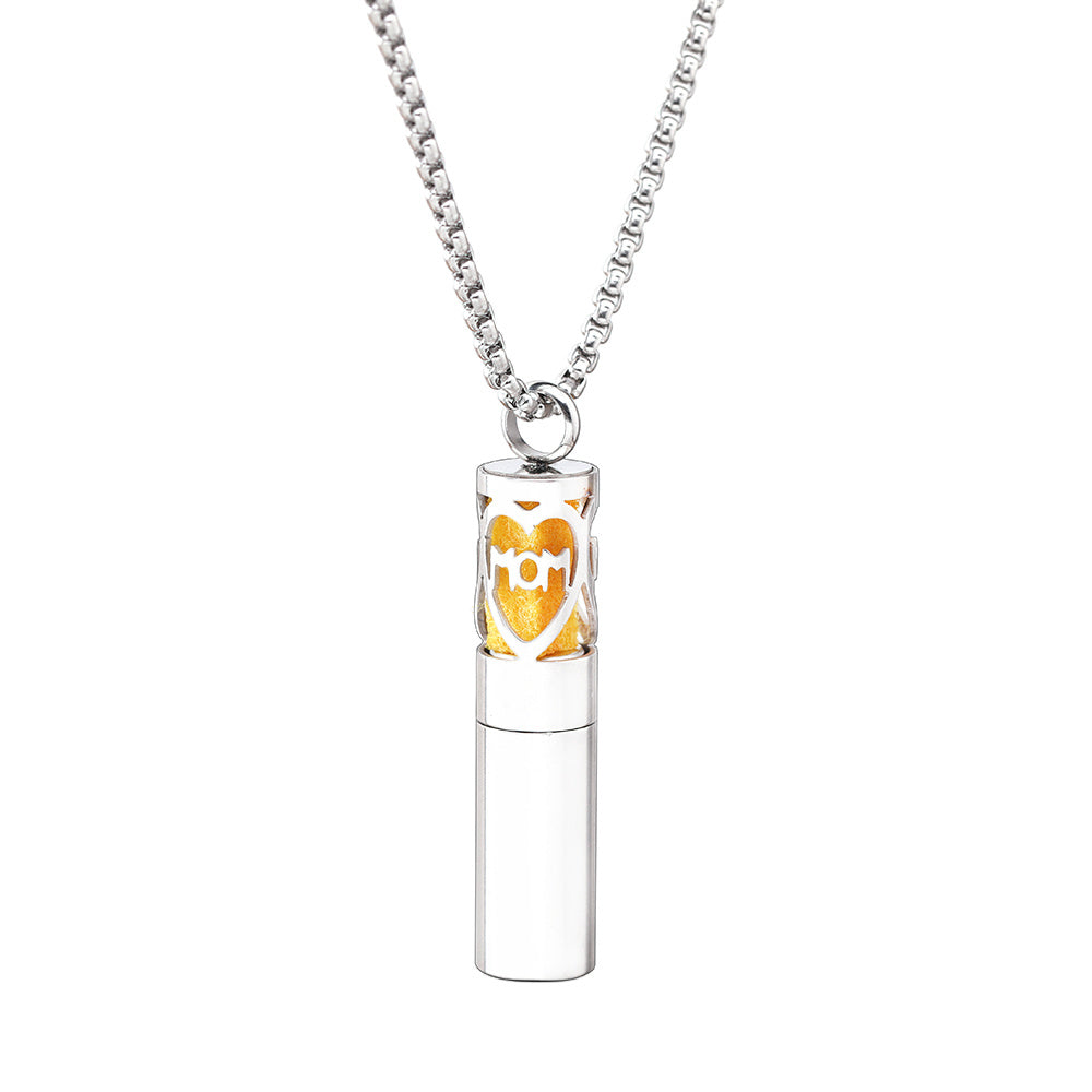 Aromatherapy Pendant Stainless Steel Perfume Necklace