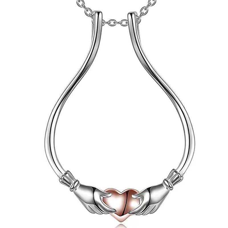Women's Pendant Two-color Necklace Fashion Simple