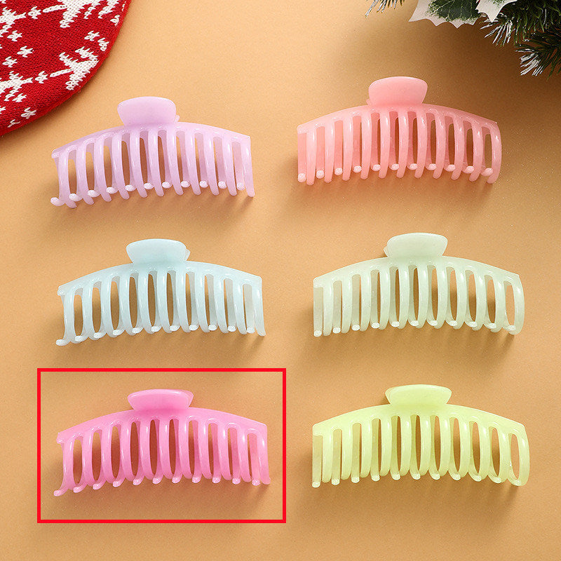 European And American Fluorescent Large Hair Claw Clip Female Headwear