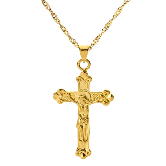 Fashion Cross Chain Necklace Women Neckwear