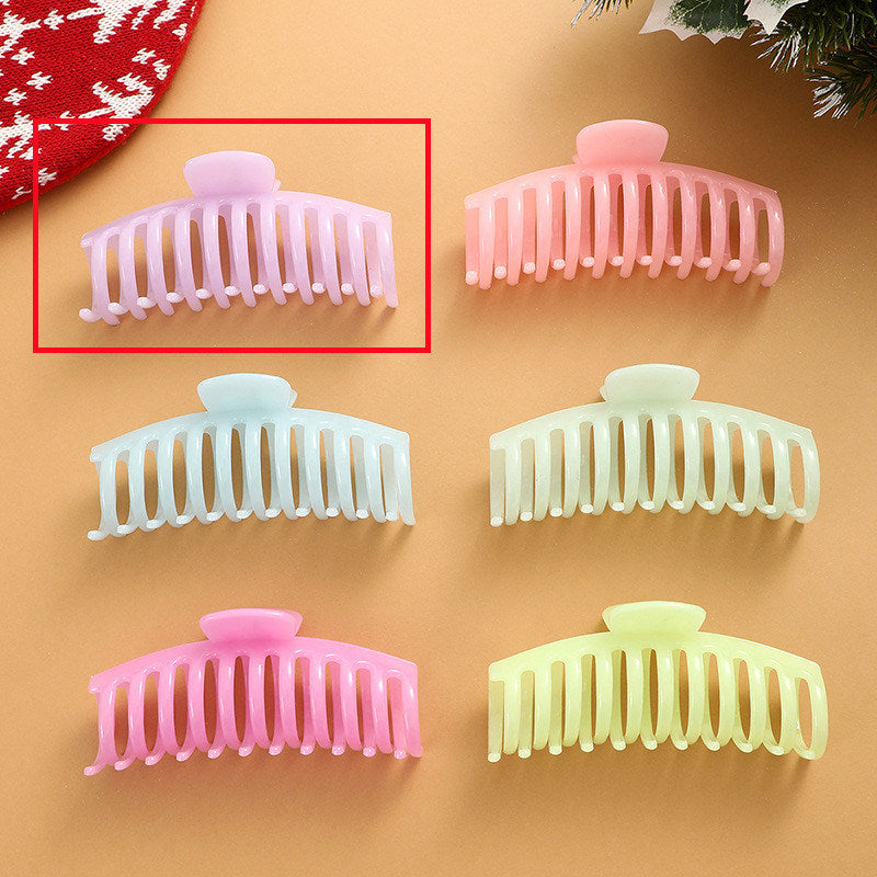 European And American Fluorescent Large Hair Claw Clip Female Headwear