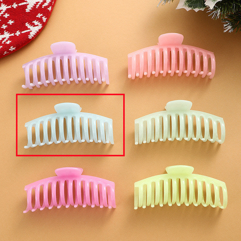 European And American Fluorescent Large Hair Claw Clip Female Headwear