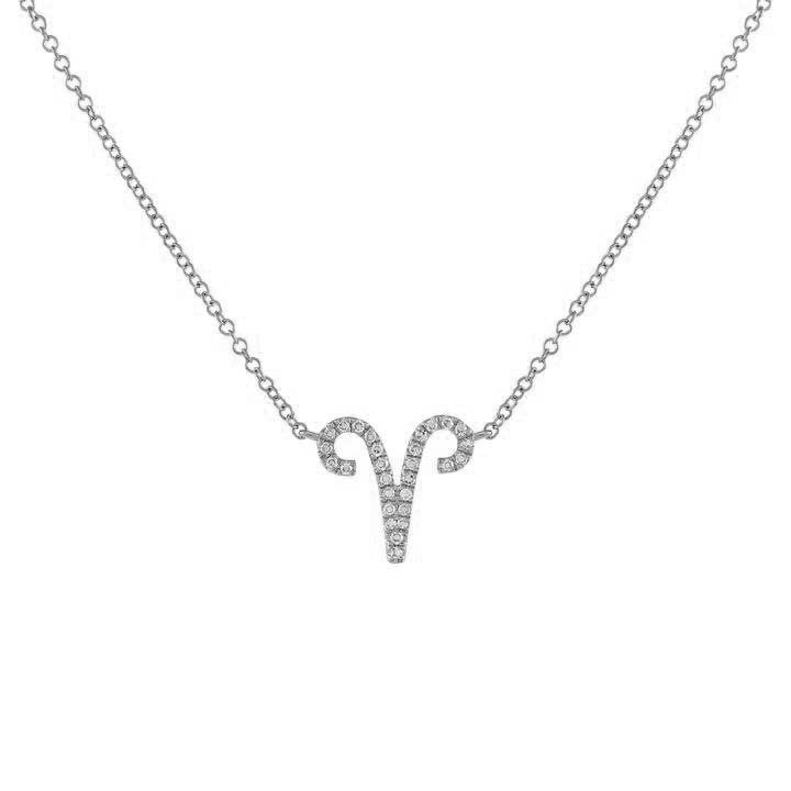 Fashion Simple Zodiac Zircon Necklace Set