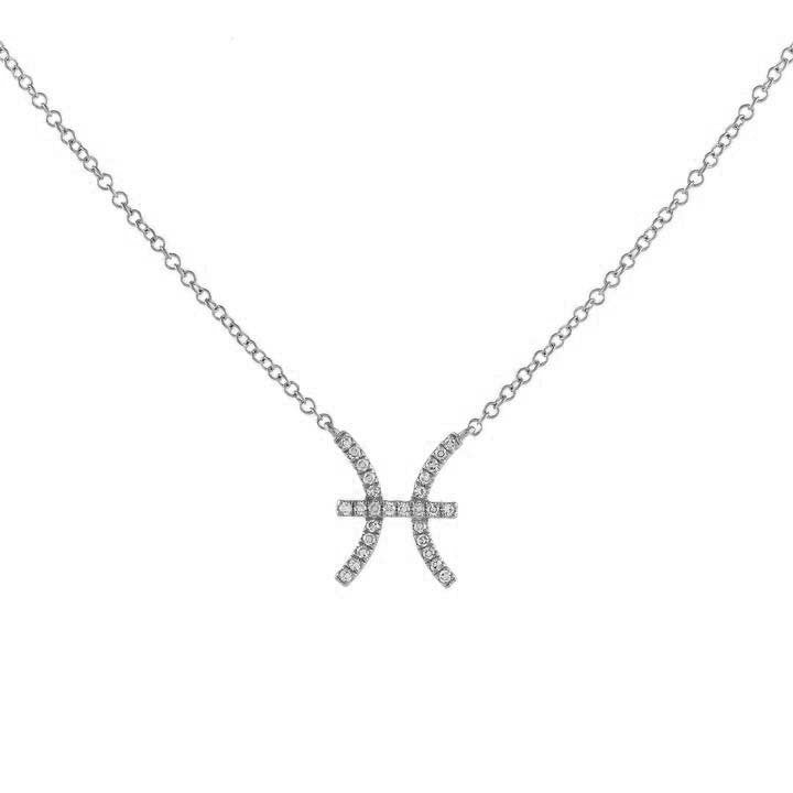 Fashion Simple Zodiac Zircon Necklace Set