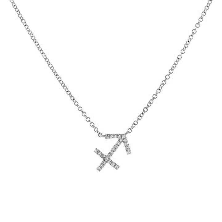 Fashion Simple Zodiac Zircon Necklace Set