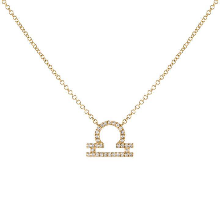 Fashion Simple Zodiac Zircon Necklace Set