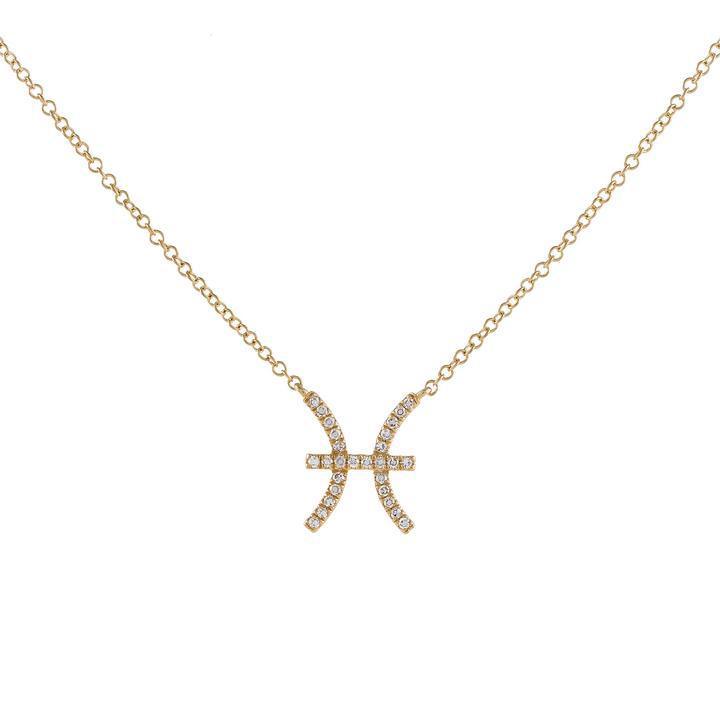 Fashion Simple Zodiac Zircon Necklace Set