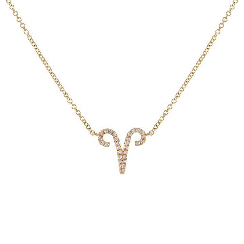 Fashion Simple Zodiac Zircon Necklace Set