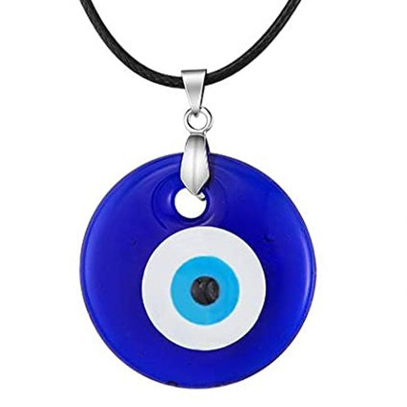 Devil's Eye Turkish Blue Eye Glass Pendant Necklace