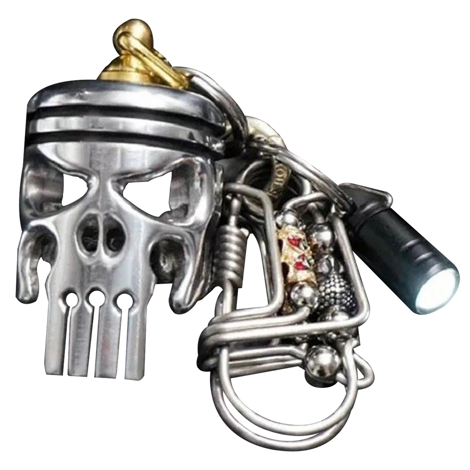 Creative Alloy Skull Keychain Accessories