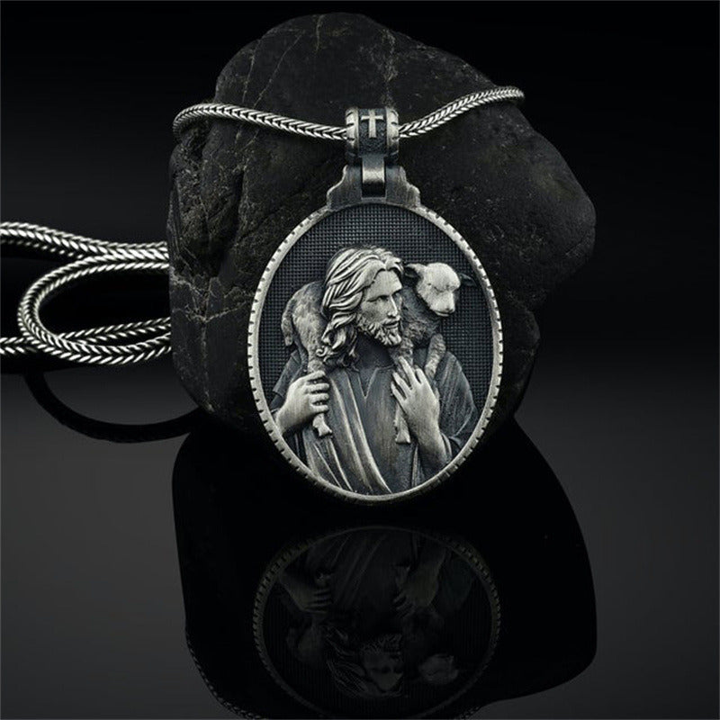 US Retro Shepherd Animal Men's Pendant Necklace