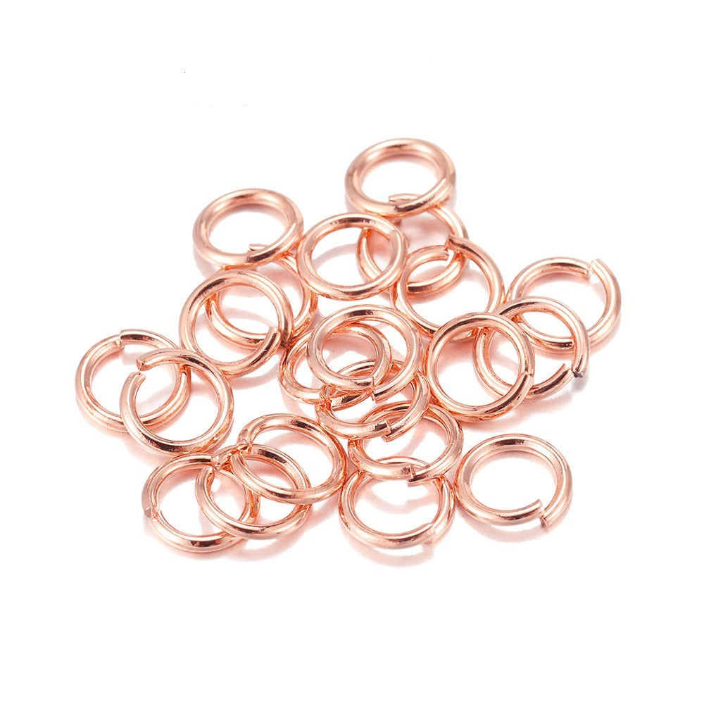 100 O-shaped Rings Multiple Sizes Broken Ring Single Circle Iron Hoop C- Ring Connection Ring DIY Ornament Accessories