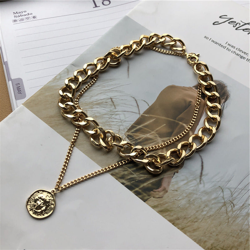 Women's Vintage Fashion Pendant Necklace Clavicle Chain