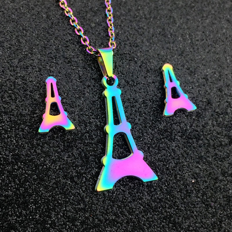 Brand New Colorful Finger Heart Pendant Necklace