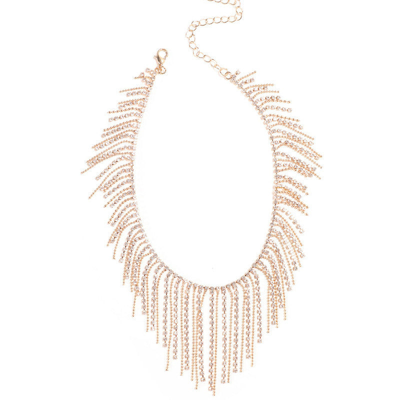 Ladies Fashion All Matching Tassel Necklace