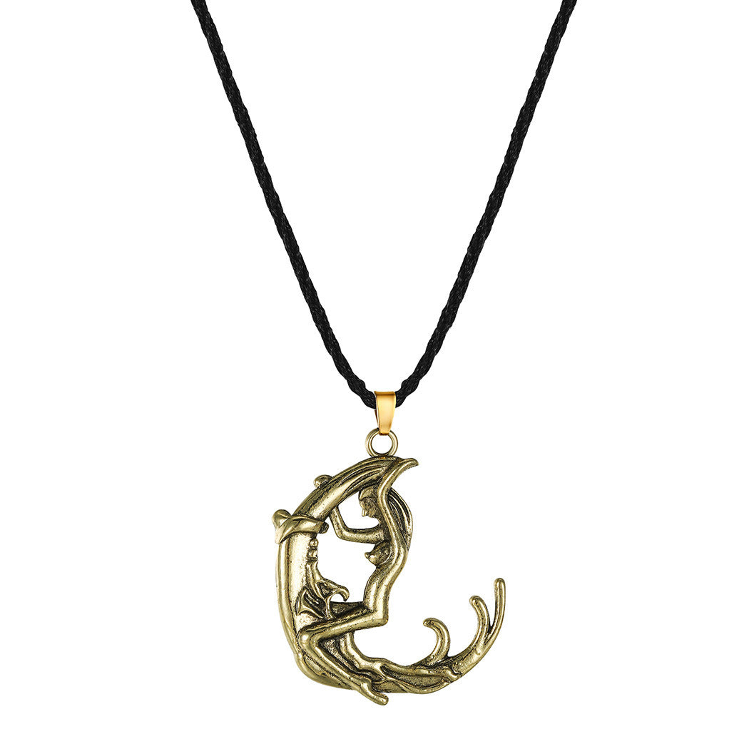 European And American New Compass Pendant Necklace For Men And Women