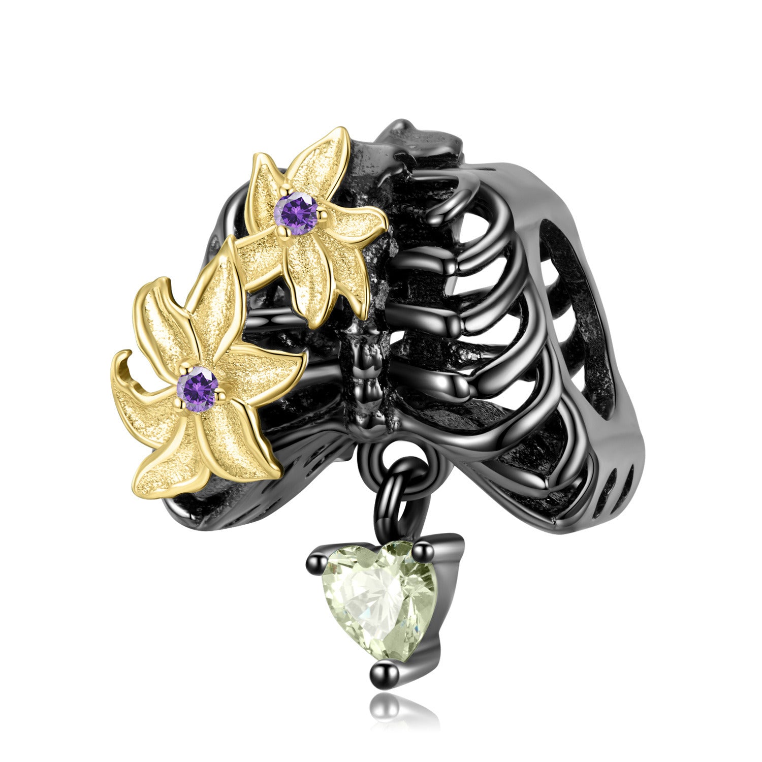 Dark Gothic Style 925 Silver DIY Beaded Bracelet Accessories