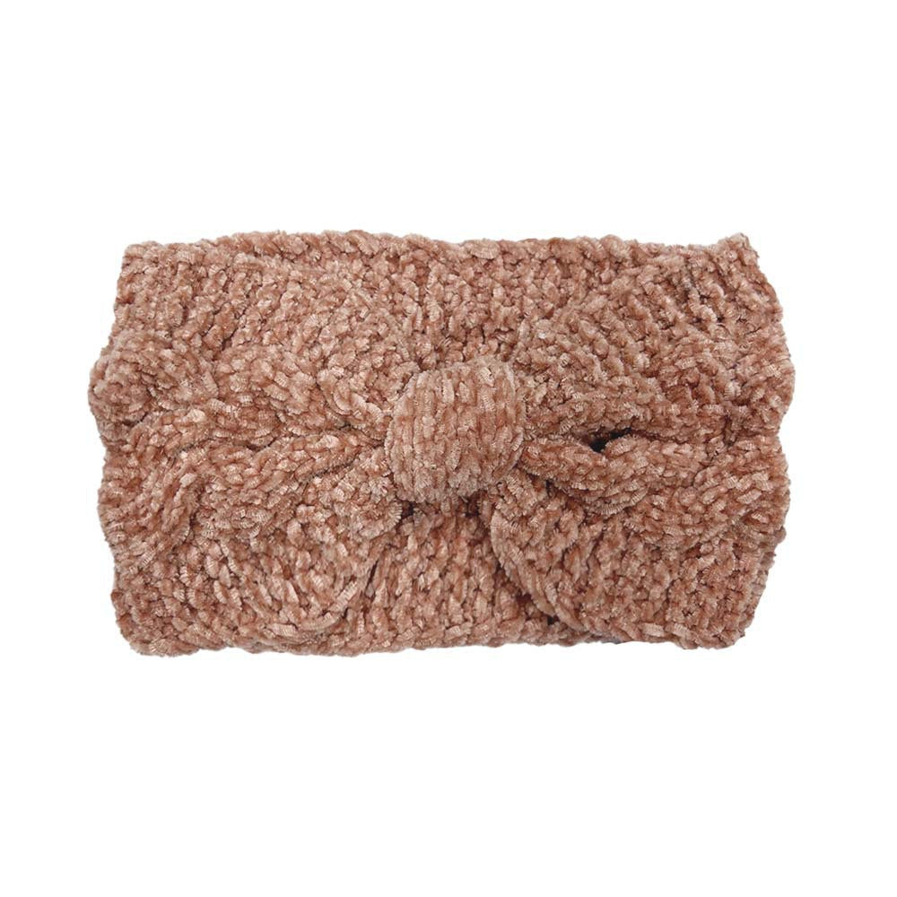 Fried Dough Twist Bow Knitted Hair Band Cheney Warm