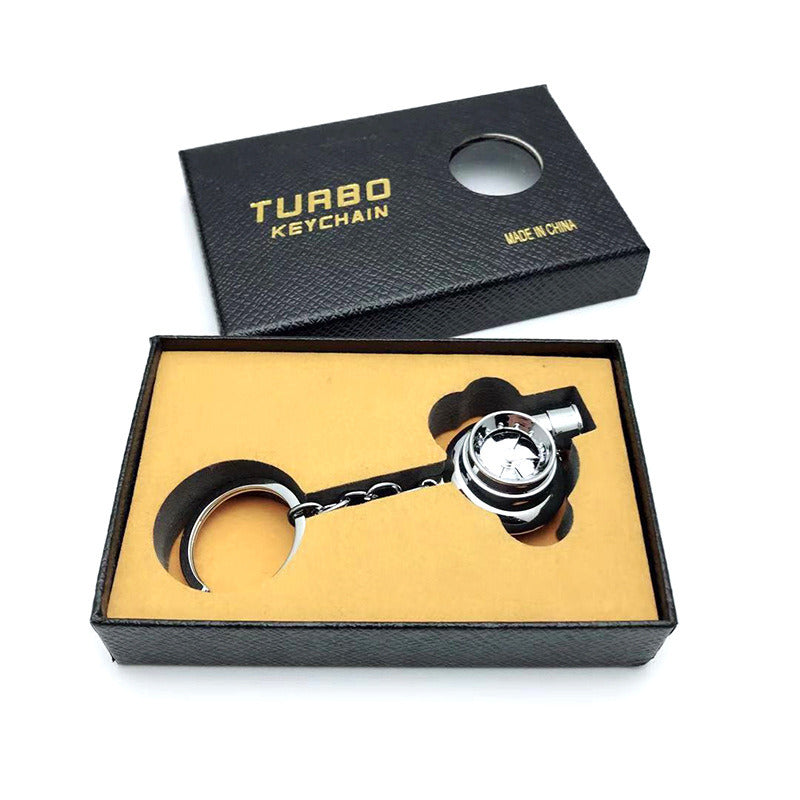 Automotive Turbine Keychain Metal Creative Luminous LED