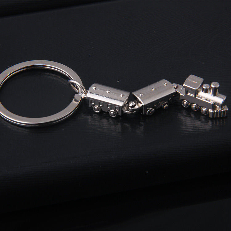 Fashion Simple Train Shape Keychain Gift Charm