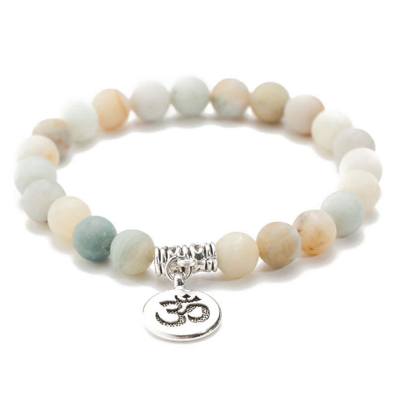 Lotus Pendant Energy Yoga Bead Bracelet