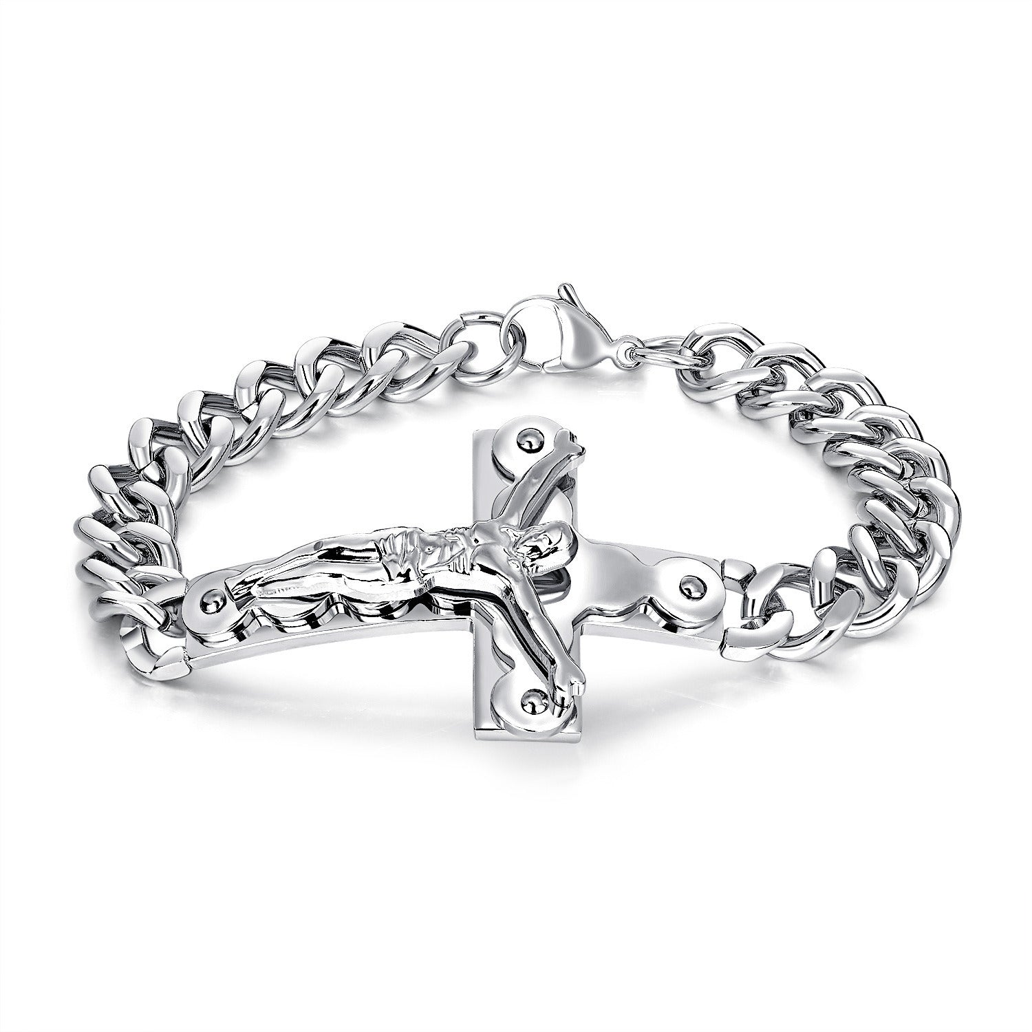 Jewelry Classic Cross Titanium Steel Bracelet