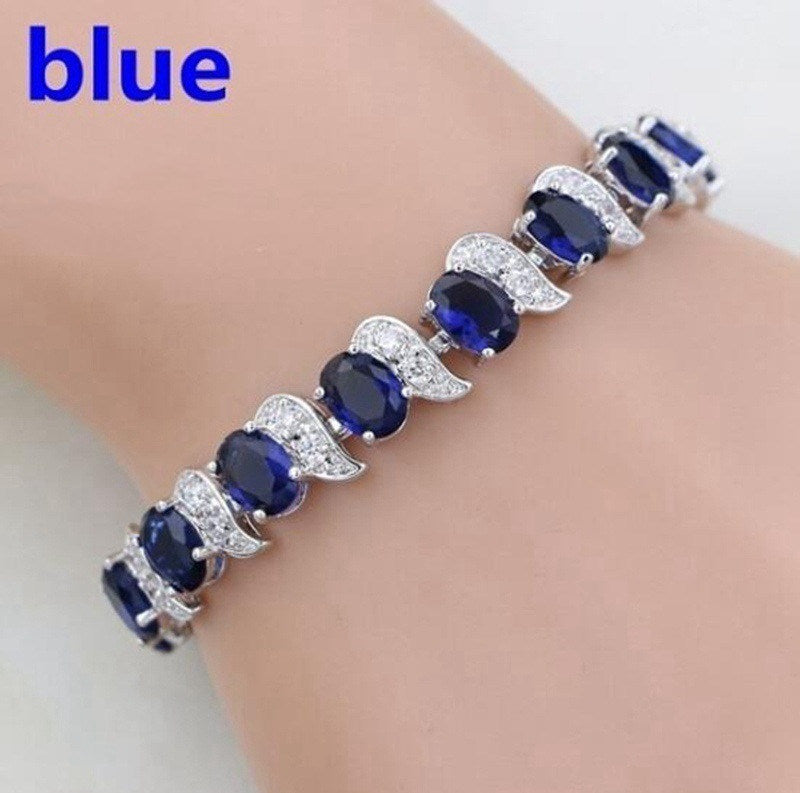 Meniscus Color Jewelry Zircon Bracelet Ladies