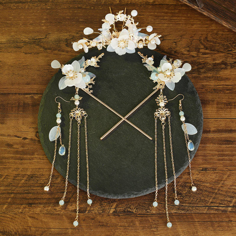 Full Set Of Tassel Hairpins For Headwear