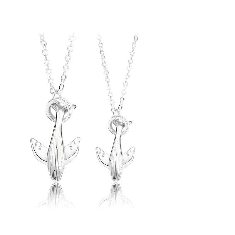 Whale Couple Necklace Pair Ins Fashion And Simple