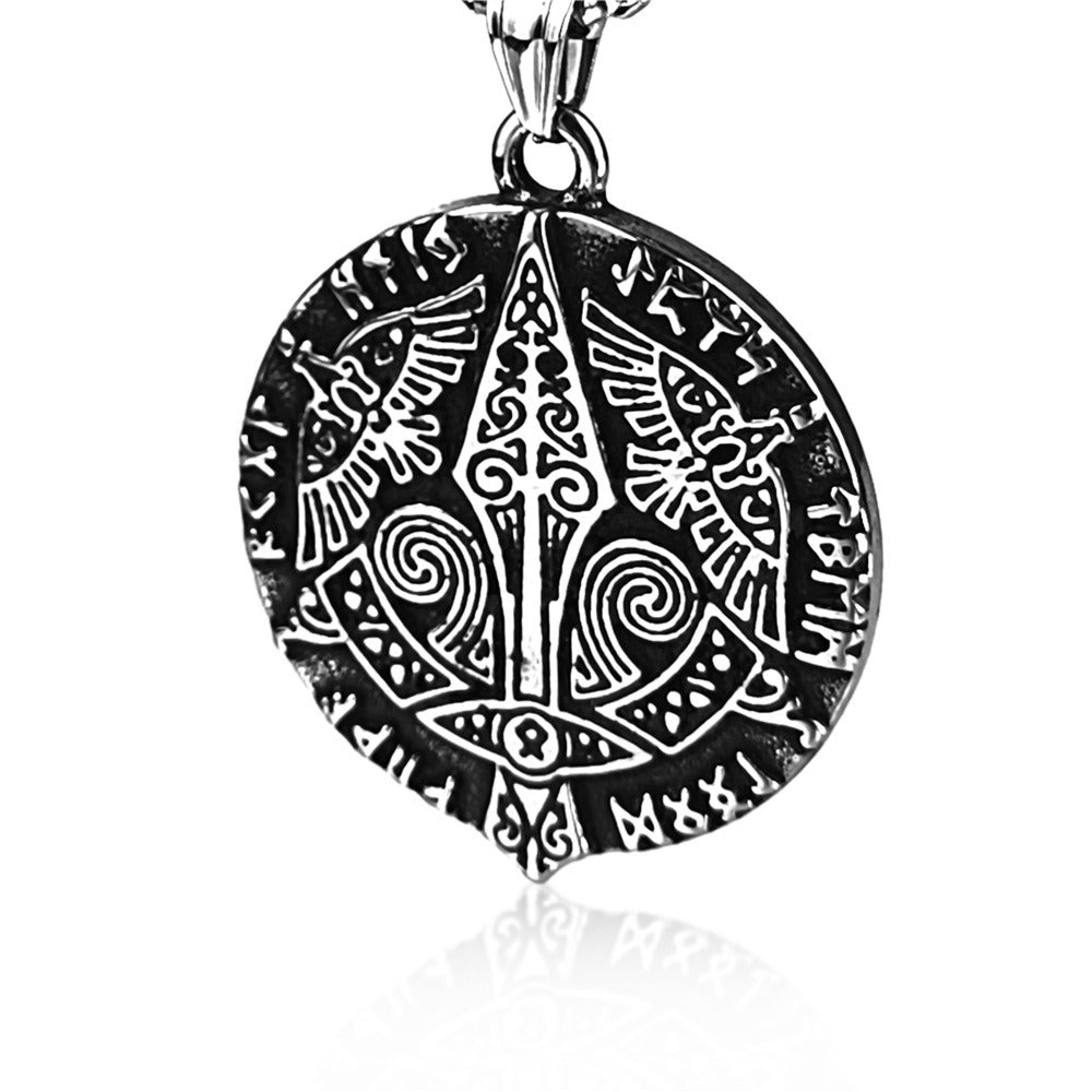 Mysterious Rune Pendant Men's Stainless Steel