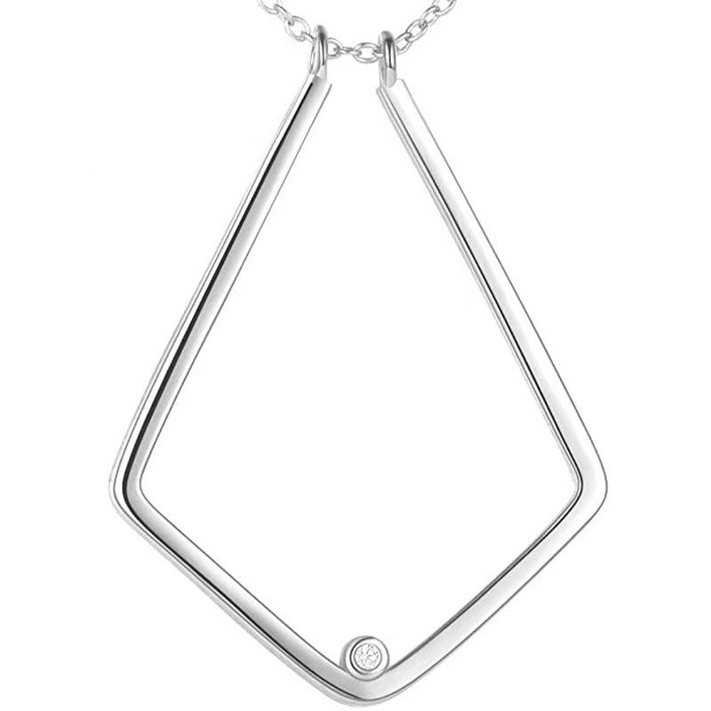 European And American Design Simple V-shaped Ring Bracket Necklace