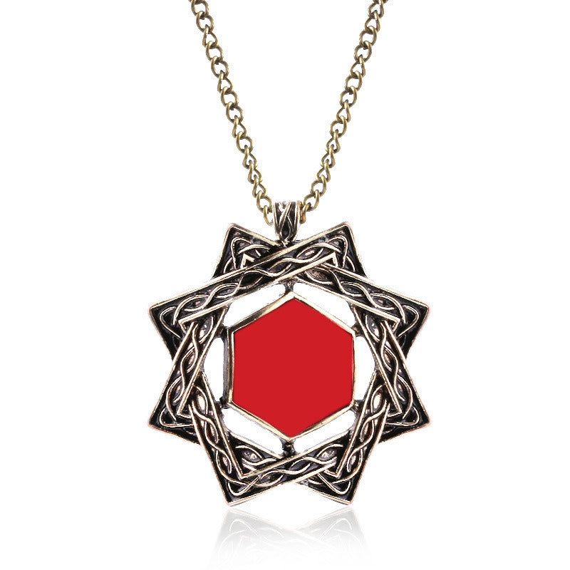 Gemstone Necklace Keychain Pendant