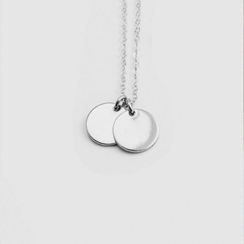 Personality Stainless Steel Necklace 6MM Round Pendant