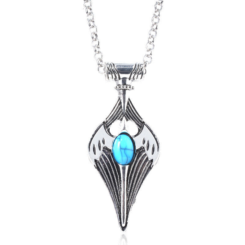 Gemstone Necklace Keychain Pendant