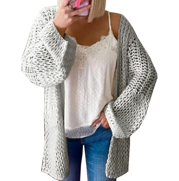 Long Sleeve Open Front Cardigans Sweaters