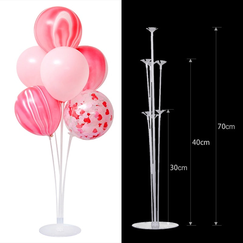 1Set 7 Tubes Balloon Stand Ballon Holder Column Confetti Ballons Baby Shower Birthday Party Wedding Xmas Decoration Supplies