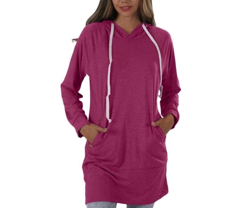 Long Sleeved Hooded Dress Tunics